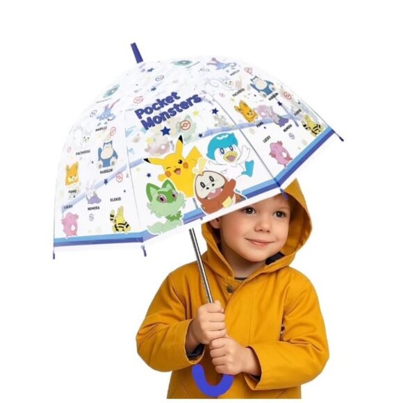 Pokemon Transparent Stick Umbrella. Stylish and Cute. Best Gift. - Picture 3 of 11